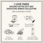 Bacha Coffee | I Love Paris Fine Flavoured Signature Nomad Collection, 100% Arabica Specialty Coffee, Ground Beans, Medium Roast, 250g