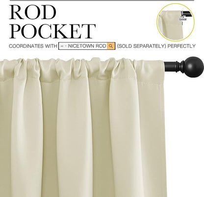 NICETOWN Blackout Curtains for Bedroom, Home Decorations Thermal Insulated - Image 3