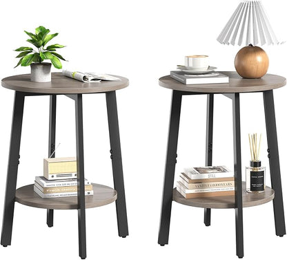 sthmec Side Table Set of 2, Small Round End Table by Unknown