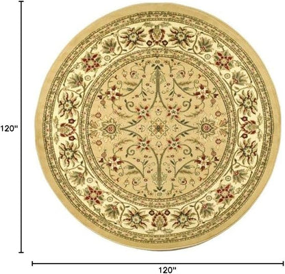 SAFAVIEH Lyndhurst Collection 10' Round Beige/Ivory LNH212D Traditional - Image 2