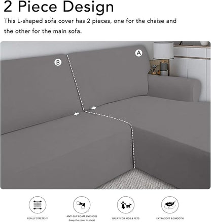 PureFit Super Stretch Sectional Couch Covers - Image 5