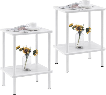 Apicizon 2 Tier End Table Set of 2, Small Side Table by APICIZON