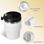 4oz Espresso Cups, Insulated Espresso Cups Set of 2, Expresso Shots Cup, Stainless Steel Shot Glasses for Coffee, Portable Espresso Travel Mug for Camping
