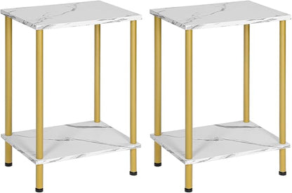 HOOBRO End Tables Set of 2, Small Side Table, Nightstand by HOOBRO