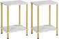 HOOBRO End Tables Set of 2, Small Side Table, Nightstand by HOOBRO