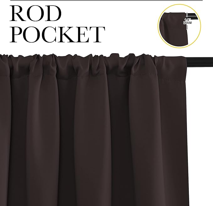 NICETOWN Blackout Curtain Panels 63 inches - Image 3