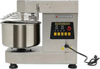 Commercial Food Mixer 750w,Stainless Steel Dual Rotating Dough Kneading Machine,10.5QT Heavy-duty Dough Mixer with Food-Grade Bowl Security Shield Timer for Bakery Restaurant Home