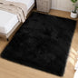 Goolela Black Faux Sheepskin Fur Rug 5x8 by Goolela