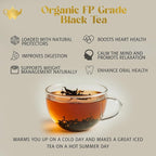 Earl Grey Tea, Organic Loose Leaf Black Tea – Classic Bergamot & Citrus Flavor – Boost Clarity & Wellness – Drink Hot or Iced – 4 oz Resealable Bag (Makes 50 Cups) – The Elegant Elephant