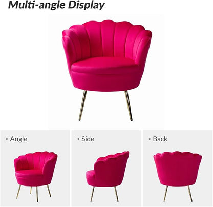 HULALA HOME Modern Velvet Accent Chair - Image 3