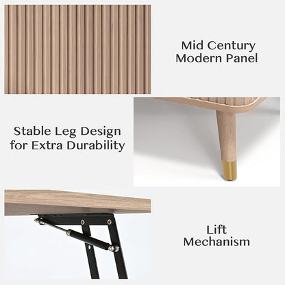 SULIVES Lift Top Coffee Table - Image 5