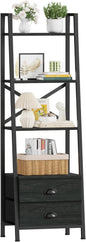 Furologee 4-Tier Ladder Shelf, Small Bookshelf by Furologee
