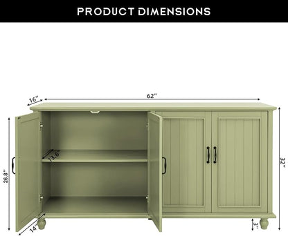 Scurrty 62'' Coffee Bar Cabinet Kitchen - Image 2