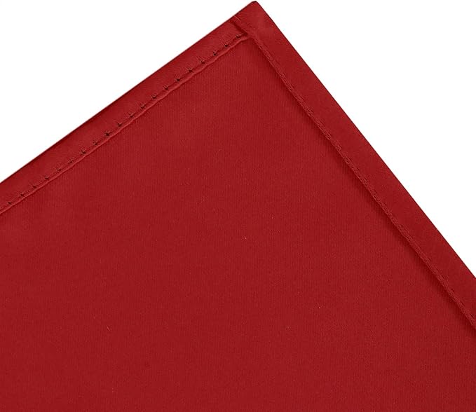 Blackout Curtains 66 x 72 Inch Long Bright Red Curtains Set of 2 Panels Room - Image 7