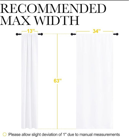 NICETOWN White Curtains for Bedroom, Short Curtains & Draperies for Small Window - Image 7