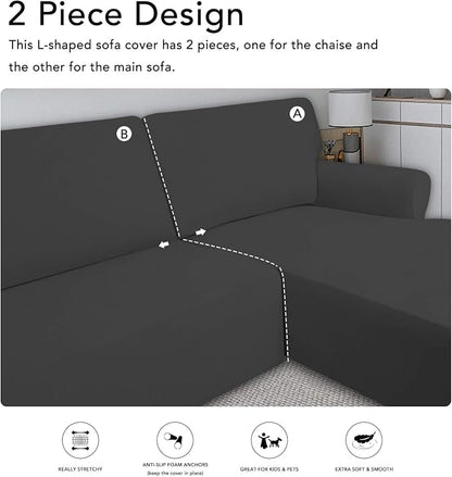 PureFit Super Stretch Sectional Couch Covers - Image 5