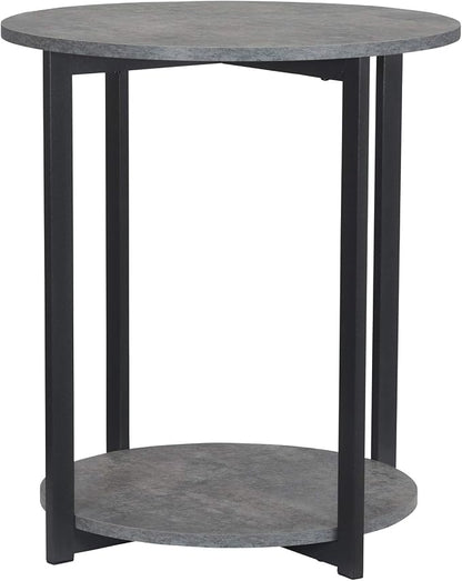 Household Essentials Jamestown Round Side End Table by HouseholdEssentials