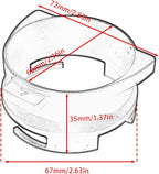 Espresso Dosing Funnel Compatible with Breville/Sage 54mm Portafilter, Aluminum Alloy, Black