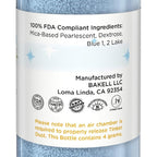 Bakell - Soft Blue Tinker Dust (4g, 1x Mini Spray Pump) Edible Glitter for Food, Desserts, and Beverages!