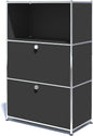 Metal Shelf with 2 Flap Doors, Large Capacity Cabinet, DIY Modern Home by SIMPLINK