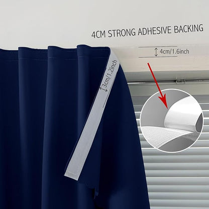 Portable Light Blocking Curtains Self-Stick Design, Removable Adhesive Window - Image 7