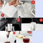 Coffee Filter Bag，Coffee Tea Bag，Drip Bag Coffee ，Suitable for Single Cup, Office, and Outdoor Use With Ease (50)