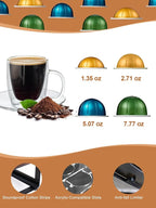 Coffee Pod Holder Drawer Organizer Compatible for Nespresso Vertuo Pods, Holds up to 54 Small or 28 Big Vertuo Pods Rustic Brown