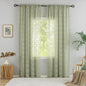 YJ YANJUN Vintage Lace Curtains 96 Inches Long- Victorian Floral Boho Green by YJYANJUN