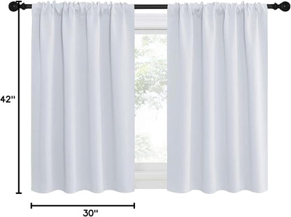 NICETOWN Greyish White Window Curtain Panels, RV Bunk Curtains, Thermal - Image 10