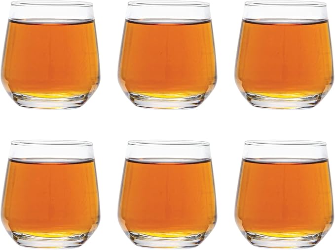 Vikko 3.25 Ounce Shot Glasses, Set of 6 Small Liquor and Spirit Glasses, Durable Tequila Bar Glasses For Alcohol and Espresso Shots, 6 Piece Shooter Glass Set (LAL)