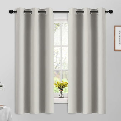Yakamok Room Darkening Curtains 42x63 inch Length Light Beige-Living Room | 2 by Yakamok