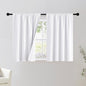 NICETOWN Bedroom 100% Blackout Curtains, 2 Panels, 42 by 36, Snow White by NICETOWN