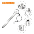 uxcell 2 Pcs Quick Release Pin, 1/2" x 4" (Dia. x L) Push-Button Ball Locking Pin, 304 Stainless Steel, Silver