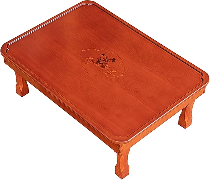 Square Folding Coffee Table, Wooden Korean Style Multifunctional Dining Table by Unknown