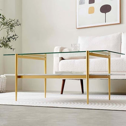 LumFurn Rectangle Coffee Table for Living Room, Mid-Century Modern Design - Image 5