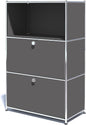 Metal Shelf with 2 Flap Doors, Large Capacity Cabinet, DIY Modern Home by SIMPLINK