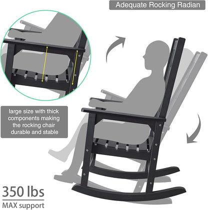 Oversized Rocking Chair, Outdoor Rocker - Image 4
