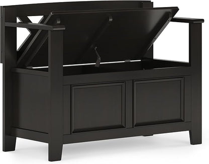 SIMPLIHOME Amherst Entryway Storage Bench - Image 4