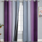 Purple and Grey Ombre Blackout Curtains by ESTELARTEXTILER