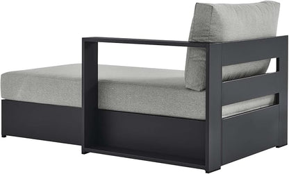 Modway Tahoe Powder-Coated Aluminum Outdoor Chaise Lounge Gray - Image 5