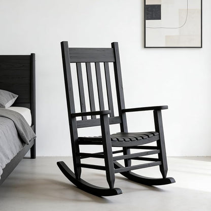 Oversized Outdoor Wooden Rocking Chair - Image 5