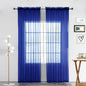 SpaceDresser Sheer Voile Window Treatment Rod Pocket Curtain Panels by SpaceDresser
