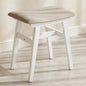 Muwuele Solid Wood Vanity Stool, Compact Makeup Chair by Muwuele