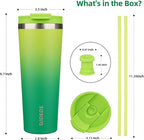 BJPKPK 26oz Tumbler With lid And Straw Stainless Steel Travel Coffee Mug Insulated Tumblers Cups,Bamboo Grove