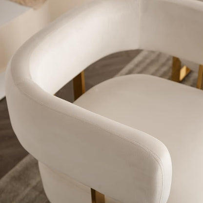Modern Barrel Accent Chairs Set of 2, Living Room Side Chairs - Image 7