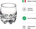 Bormioli Rocco Galassia Shot Glasses – Gift Set Of 6 Drinking Shot Cups With Elegant Curved Shape, Heavy Sham & Interlocking Feet – Short Shooter Tumblers For Liquors & Spirits (2.25oz)