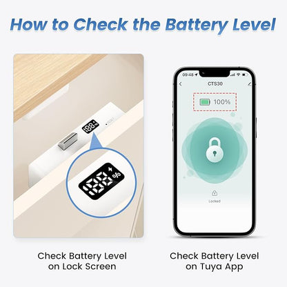 Lokko Smart Hidden Cabinet Lock, Tuya Bluetooth RFID Keyless Drawer Lock - Image 5