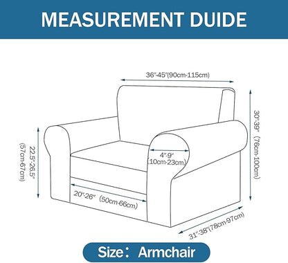 Armchair Slipcover with 1 Pillow Cover - Image 5