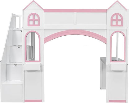 Princess-Themed Castle Loft Bed - Image 5
