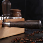 54mm Bottomless Portafilter with Double Shot Filter Basket & Wood Handle for Breville Barista Express Impress, Barista Touch Impress, Barista Pro, Infuser, Duo-Tem Pro, Bambino Plus Espresso Machine